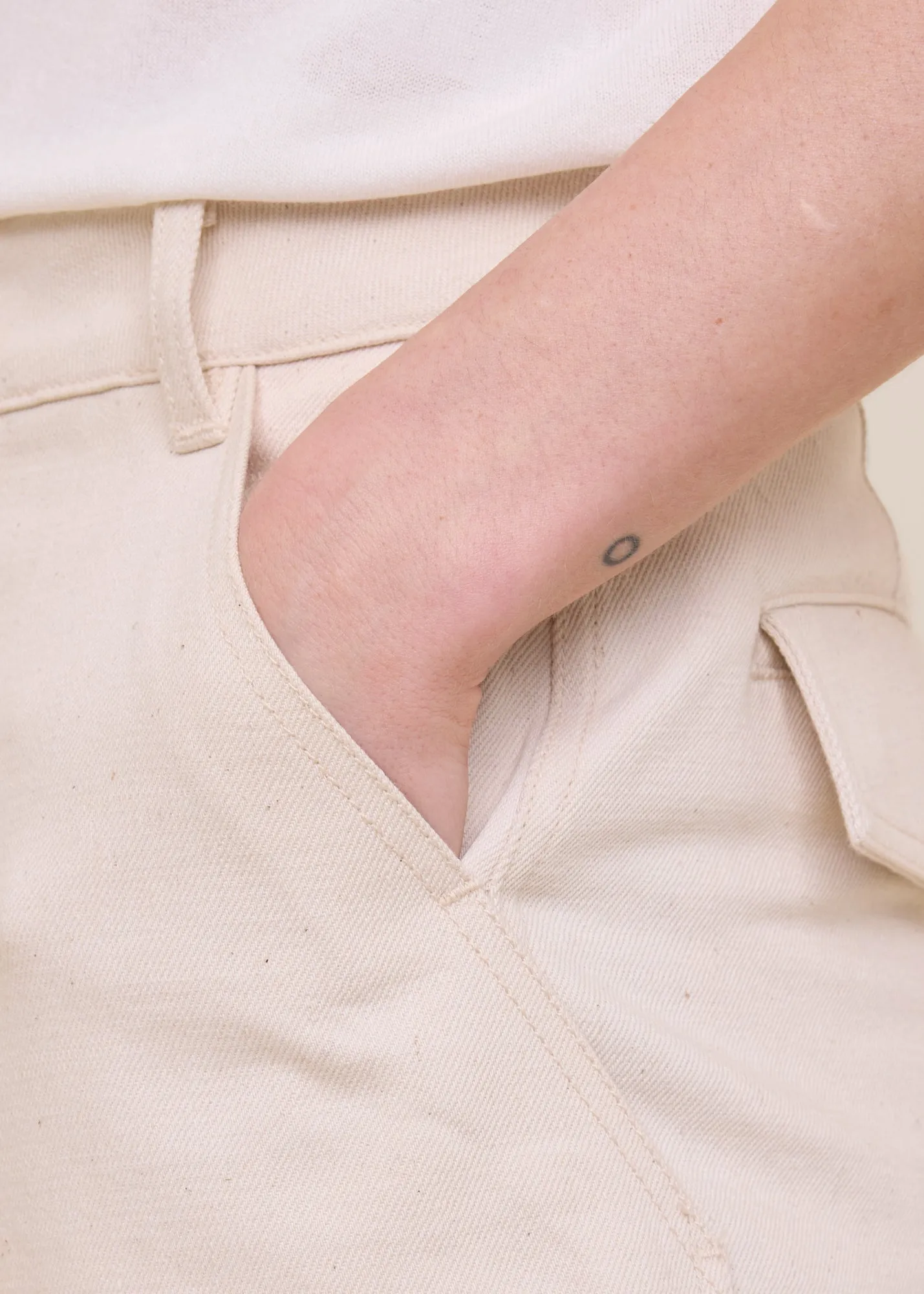 Utility cotton shorts