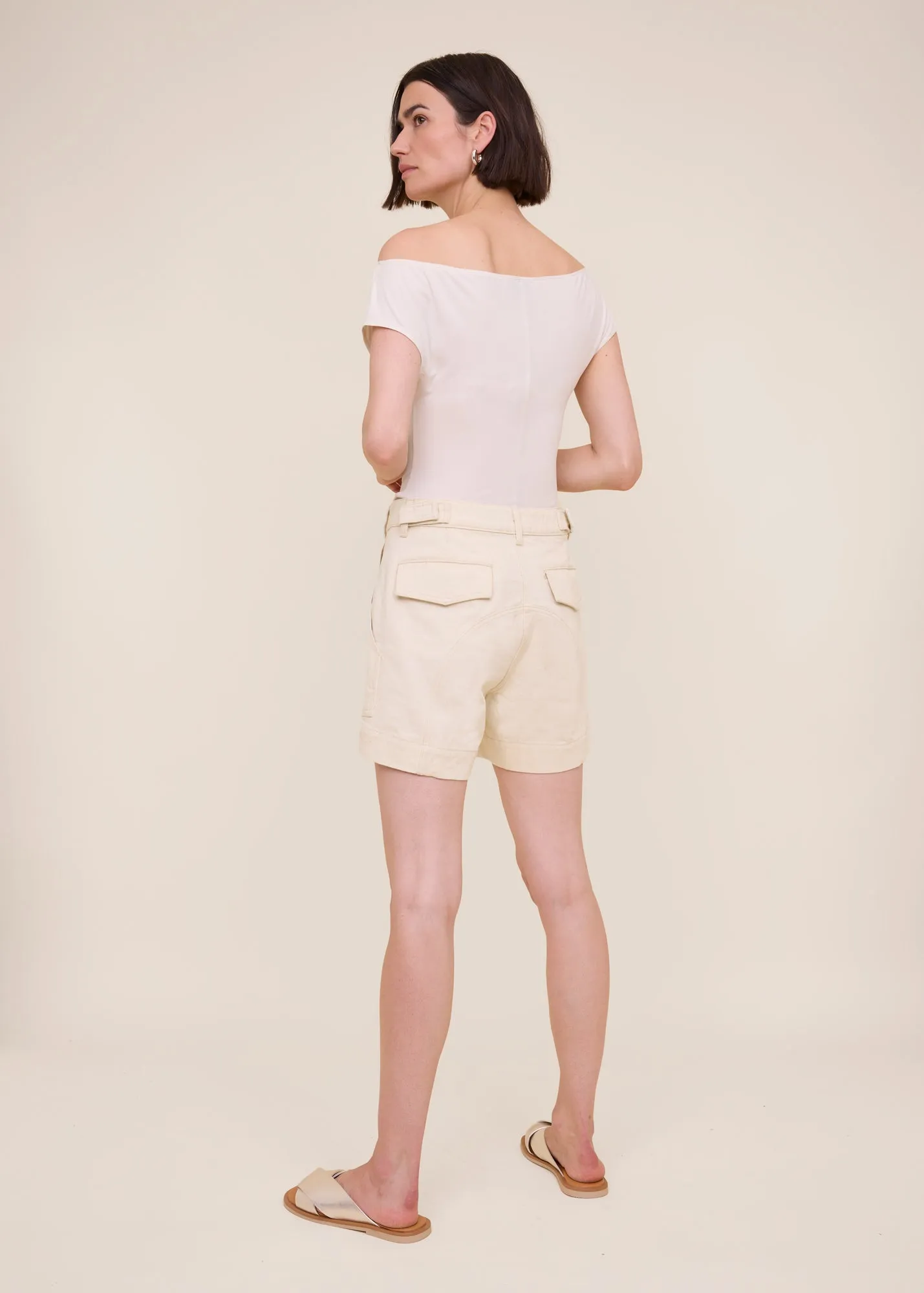 Utility cotton shorts
