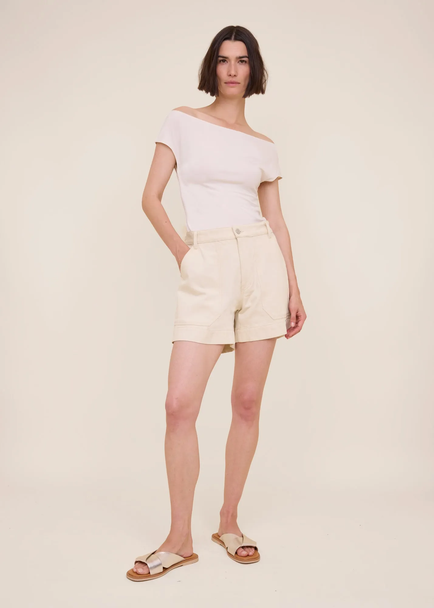 Utility cotton shorts