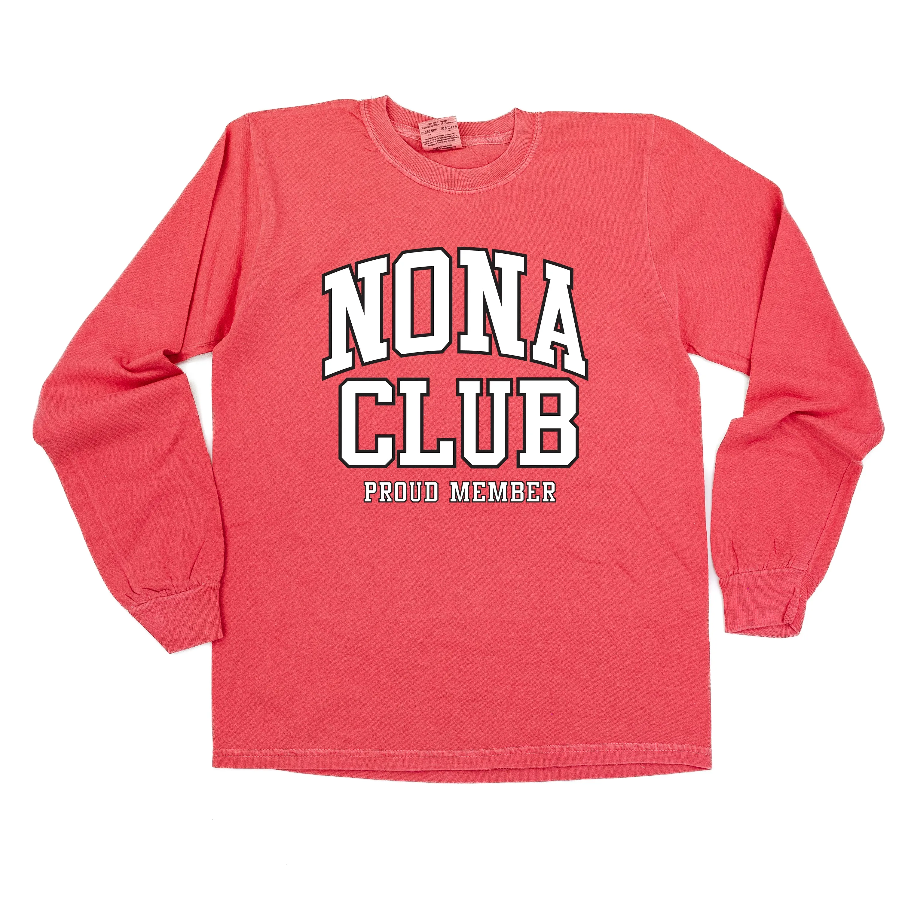 Varsity Style - NONA Club - Proud Member - LONG SLEEVE COMFORT COLORS TEE
