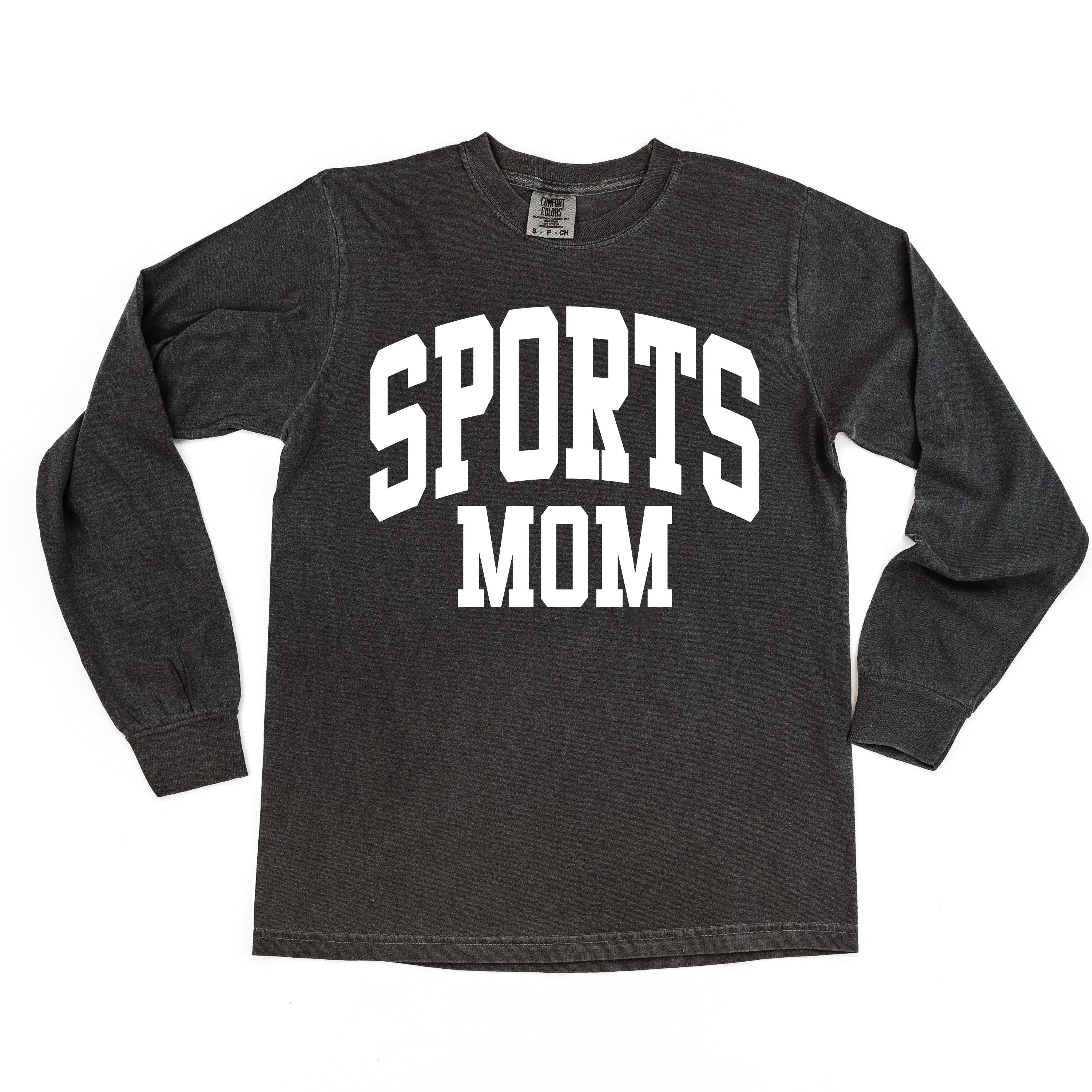 Varsity Style - SPORTS MOM - LONG SLEEVE COMFORT COLORS TEE
