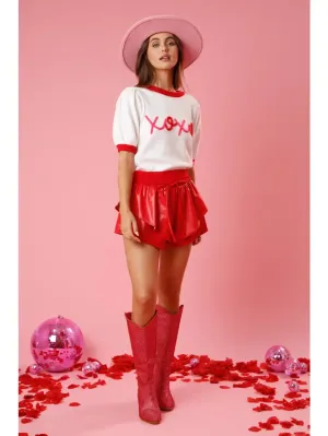 XOXO Color Block Sweater