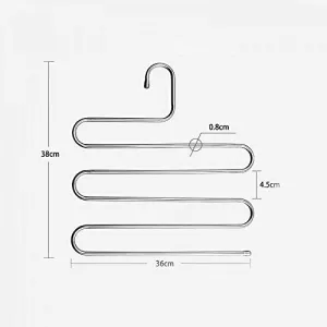 Xyijia Hanger Multi-Function 5 Layers Pants Hanger Rack Trousers Clothing Home Storage Organizer Accessories Supplies Gear Stuff
